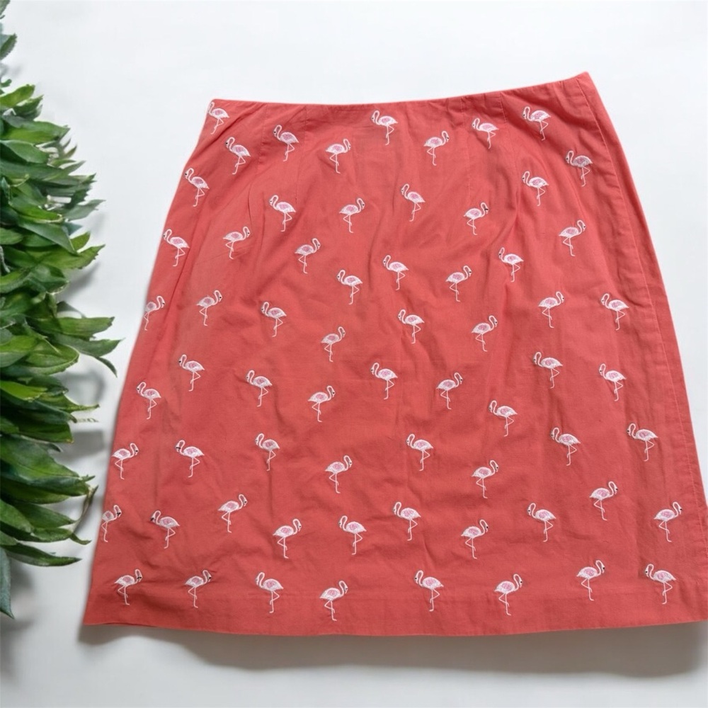 Talbots Flamingo A-Line Skirt Size 8 Petite - Picture 2 of 2